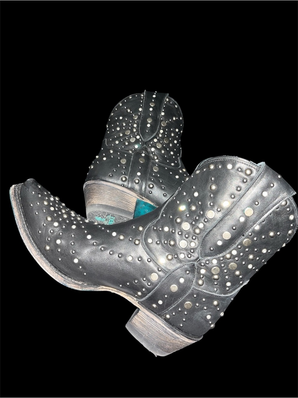 Lane Sparks Fly Studded Boots Booties-size 8 1/2